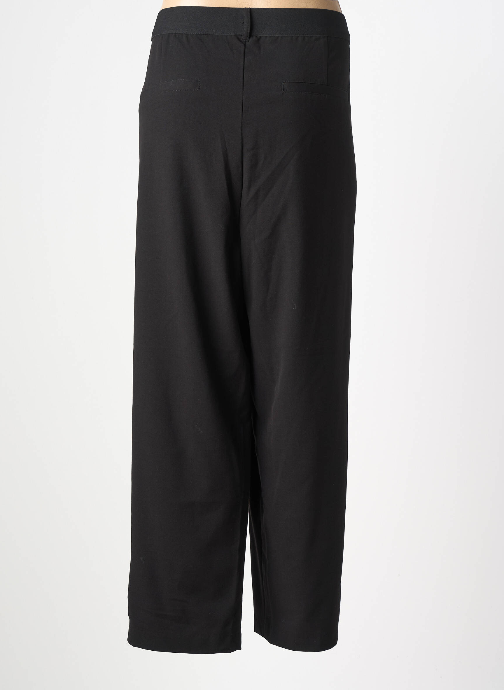 Pantalon drept țesătură crep mărime normală negru CISO femeie