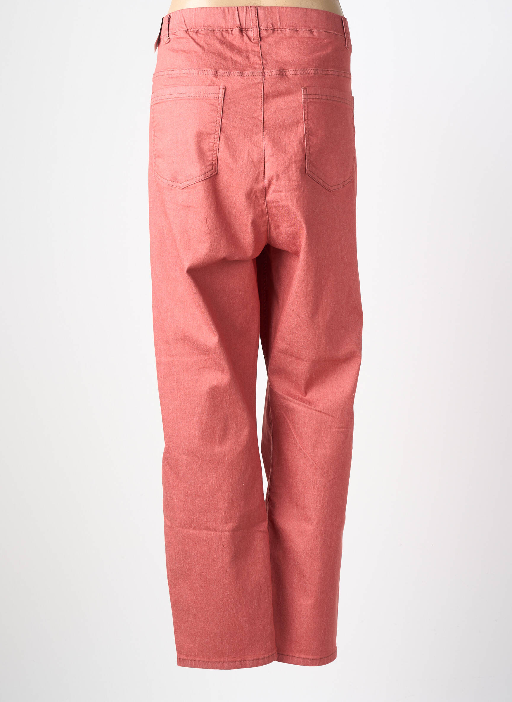 Pantalon slim talie elastică mărime normală portocalie CISO femeie