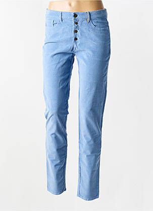 Pantalon slim elasticitate mărime normală albastru COUTURIST femeie
