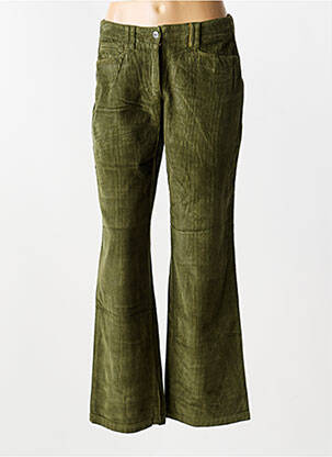 Pantalon drept elasticitate mărime normală verde COUTURIST femeie