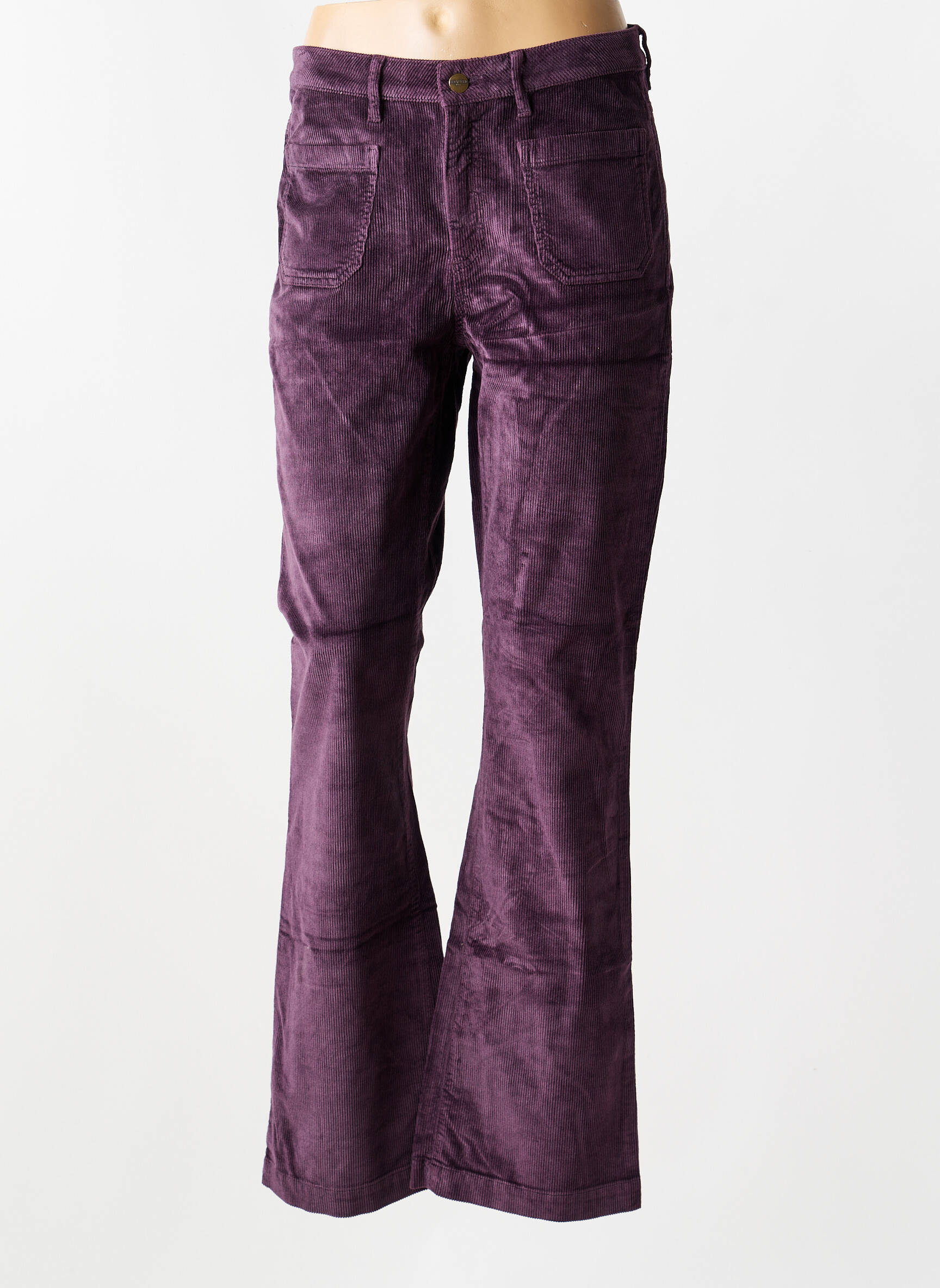 Pantalon evazat elasticitate mărime normală violet COUTURIST femeie