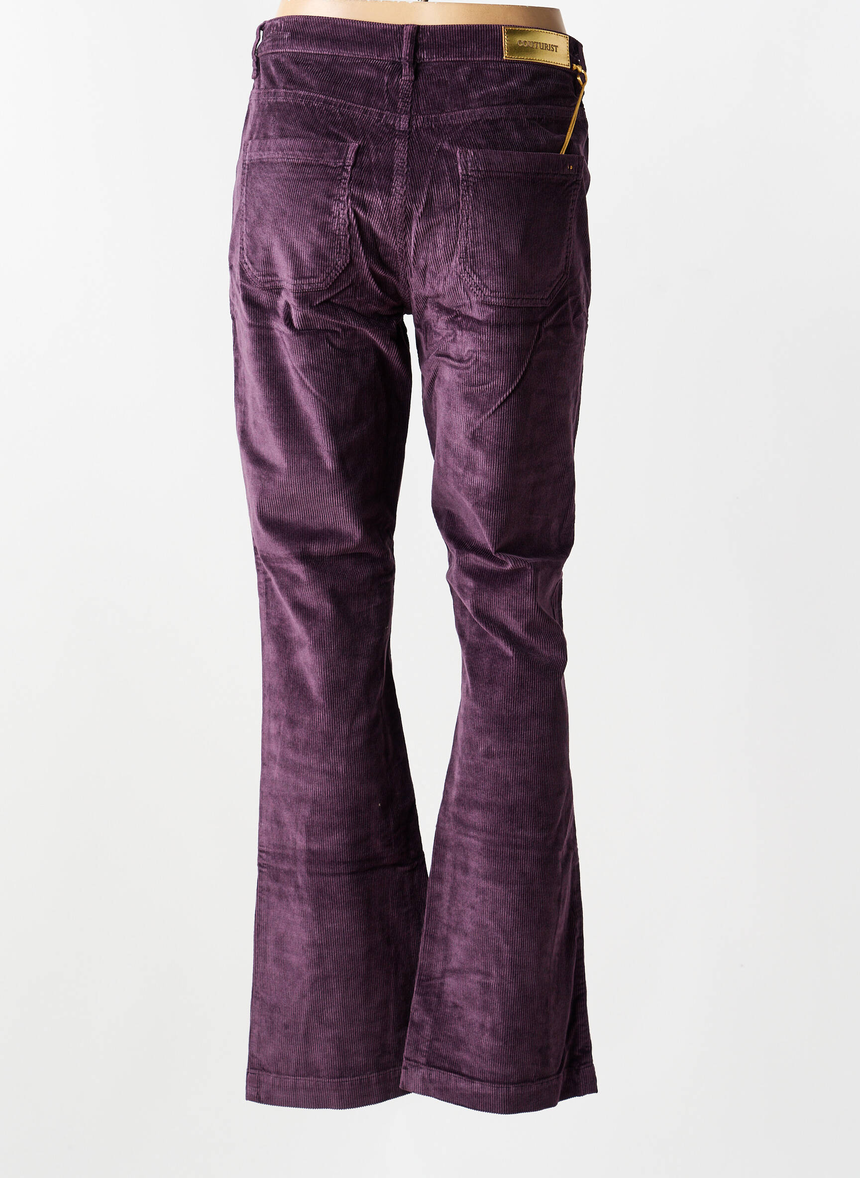 Pantalon evazat elasticitate mărime normală violet COUTURIST femeie
