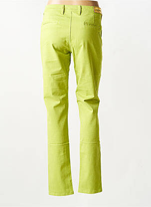 Pantalon chino țesătură poplin mărime normală verde COUTURIST femeie