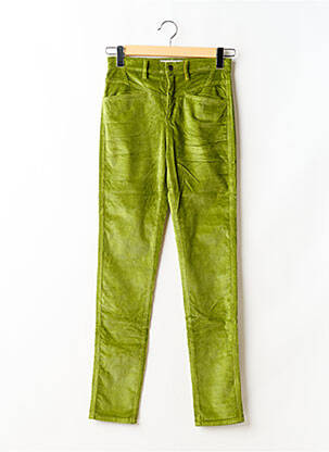 Pantalon slim elasticitate talie înaltă verde COUTURIST femeie