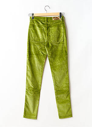 Pantalon slim elasticitate talie înaltă verde COUTURIST femeie