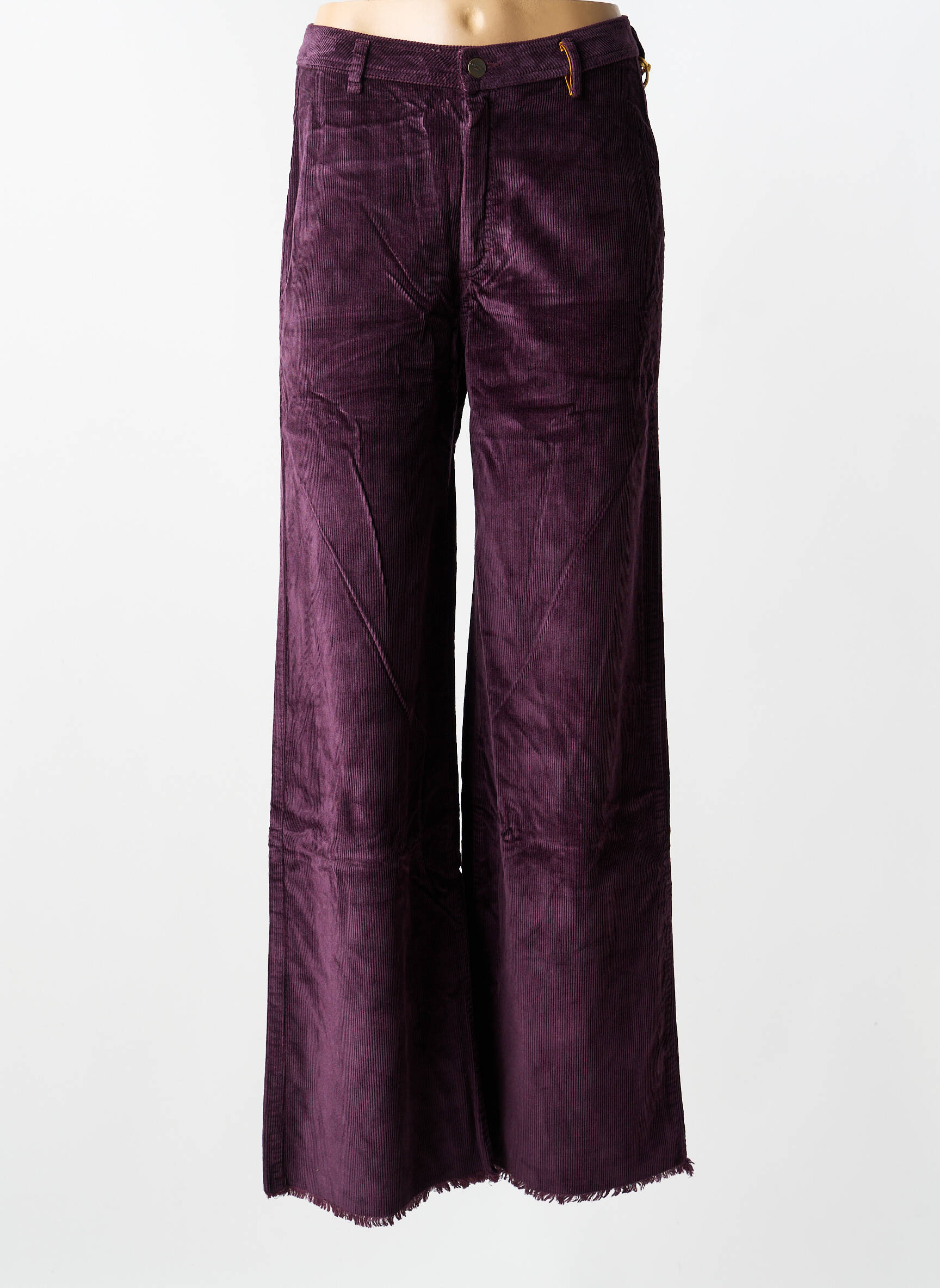 Pantalon evazat elasticitate mărime normală violet COUTURIST femeie