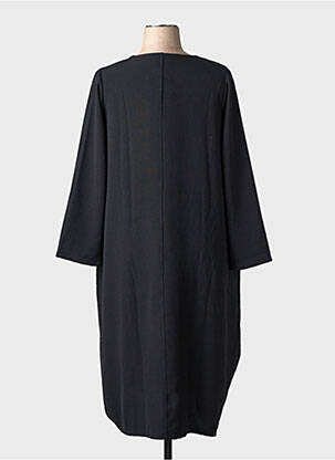 Rochie midi imprimeu fantezie mâneci lungi negru G!OZE femeie