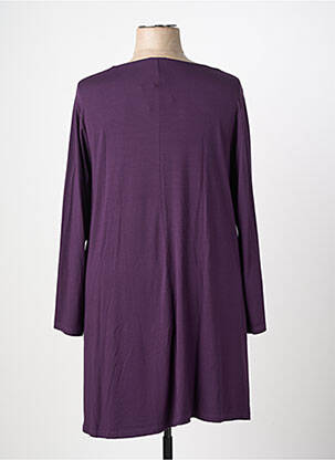 Tunică mâneci lungi guler rotund violet G!OZE femeie