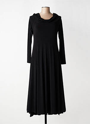 Rochie lungă mâneci lungi mâneci lungi negru MAT. femeie