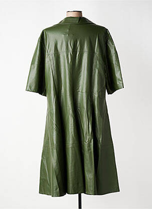 Rochie midi mâneci scurte mâneci scurte verde MAT. femeie