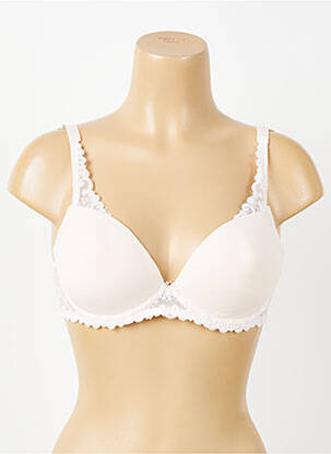 Sutien efect material satinat top sutien push-up roz SIMONE PERELE femeie