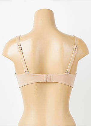 Sutien efect material satinat top sutien modelat culoare piersică SIMONE PERELE femeie