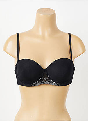 Sutien efect material satinat top sutien modelat negru SIMONE PERELE femeie