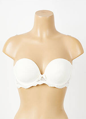 Sutien efect material satinat top sutien modelat bej SIMONE PERELE femeie