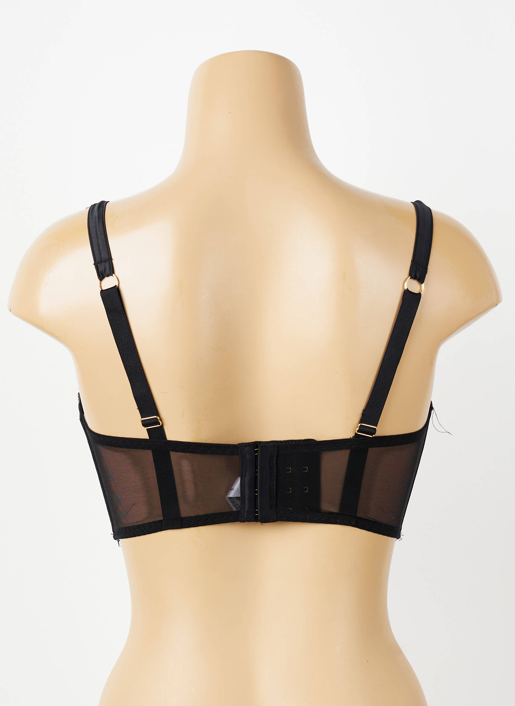 Sutien ușoară și transparentă top sutien modelat negru VALEGE femeie