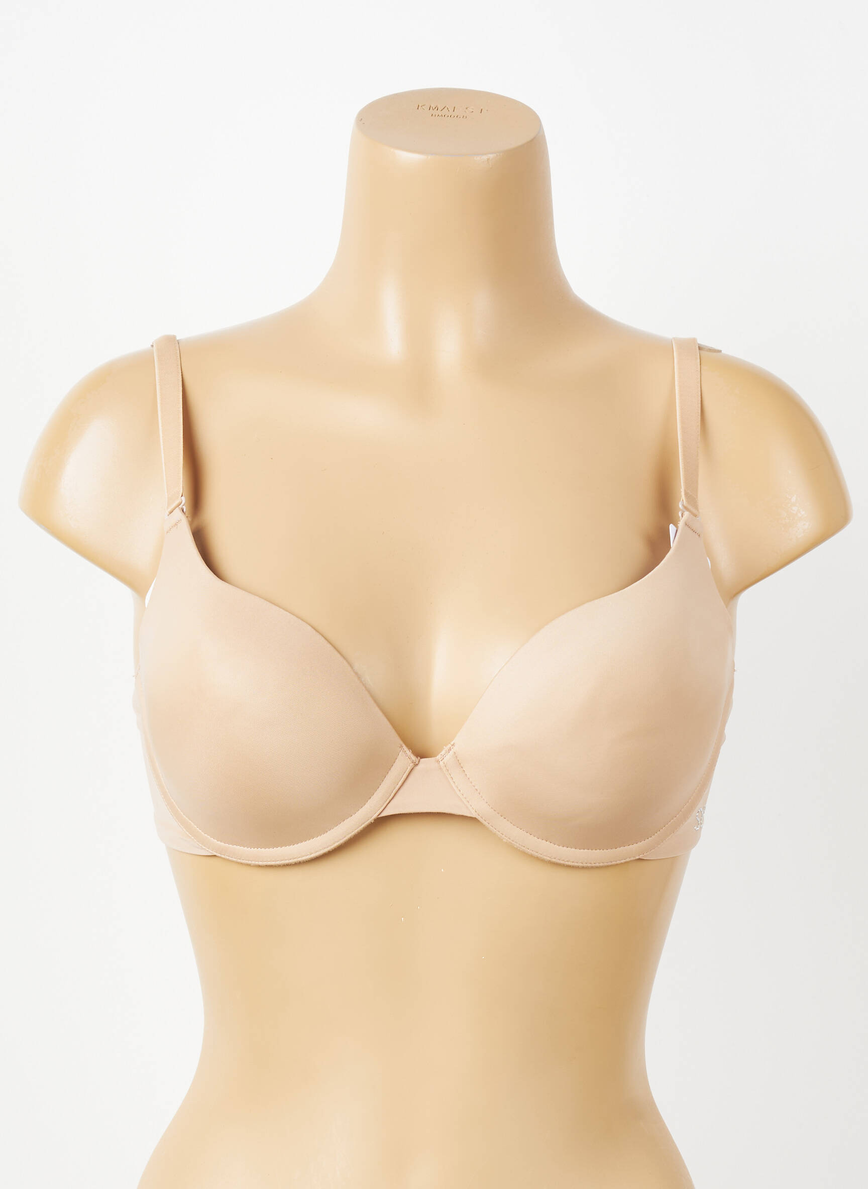 Sutien efect material satinat top sutien modelat culoare piersică SIMONE PERELE femeie