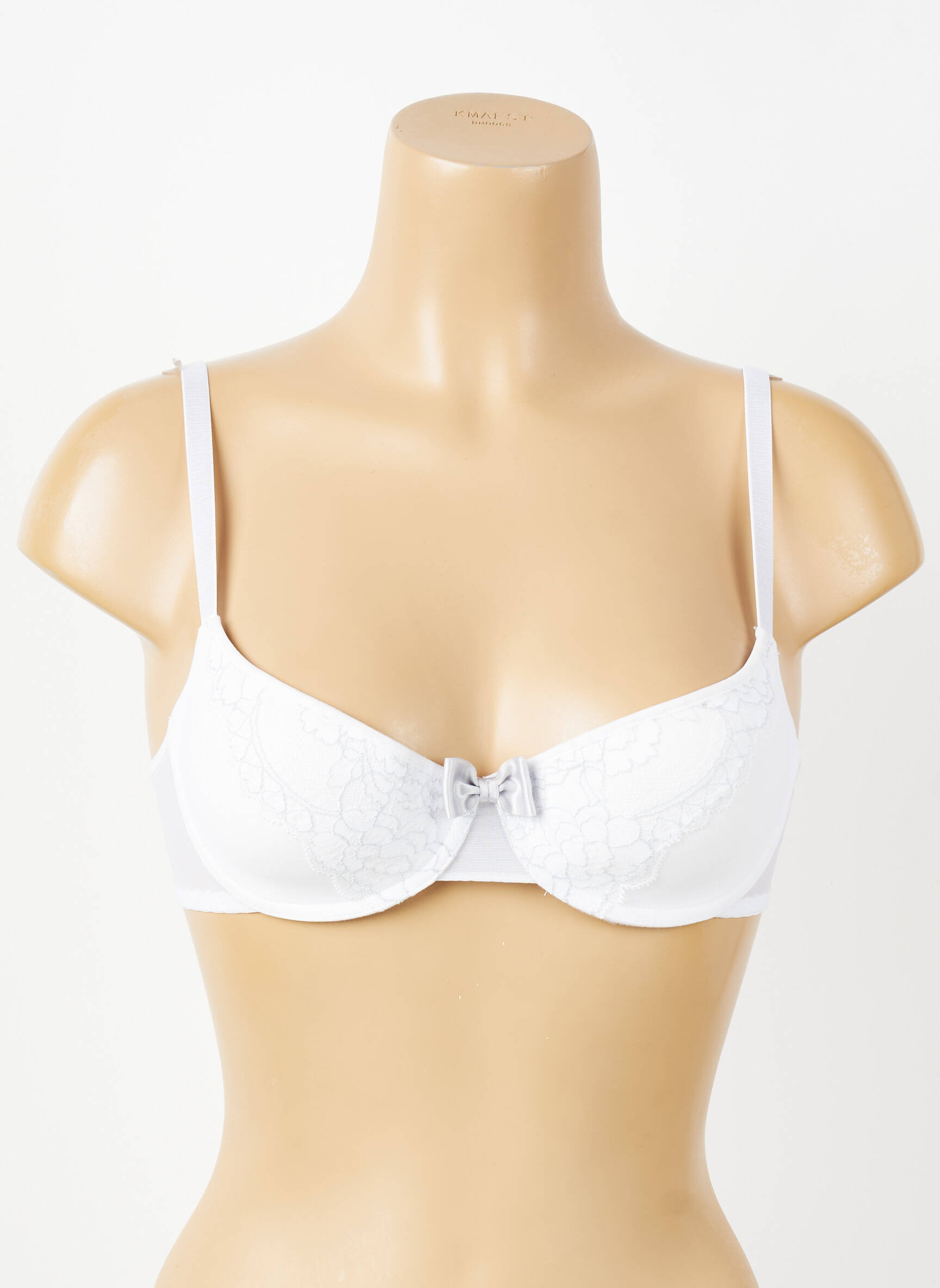 Sutien efect material satinat top sutien modelat alb PASSIONATA femeie