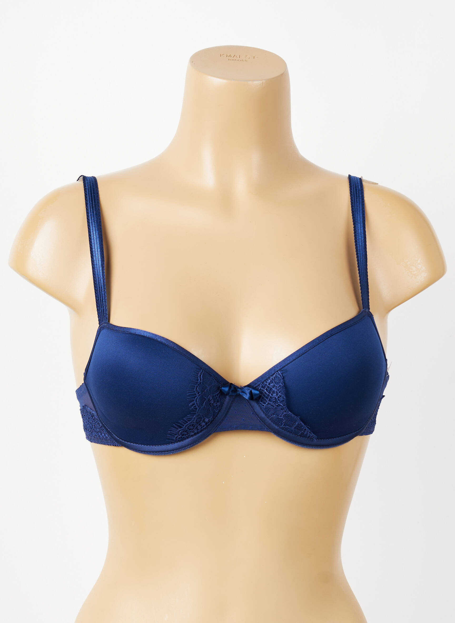 Sutien efect material satinat top sutien modelat albastru PASSIONATA femeie