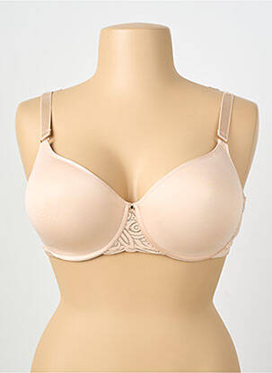 Sutien efect material satinat top sutien modelat roz CHANTELLE femeie