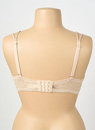 Sutien efect material satinat top sutien modelat culoare piersică SIMONE PERELE femeie