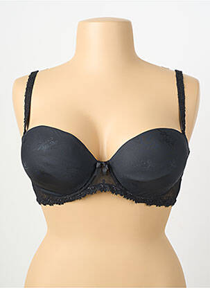 Sutien efect material satinat top sutien modelat negru SIMONE PERELE femeie