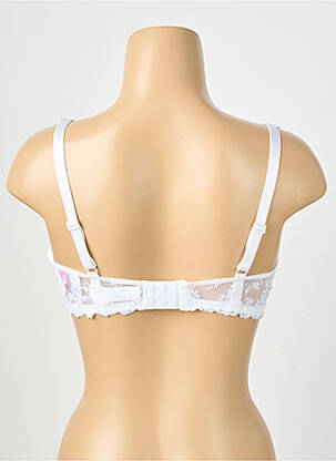 Sutien efect material satinat top sutien modelat alb PASSIONATA femeie