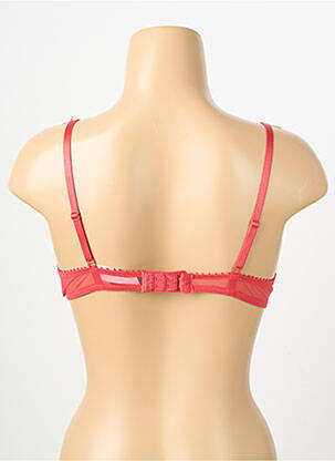 Sutien efect material satinat top sutien push-up roșu PASSIONATA femeie