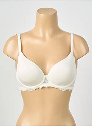 Sutien efect material satinat top sutien modelat bej SIMONE PERELE femeie