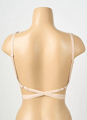 Sutien efect material satinat top sutien modelat culoare piersică SIMONE PERELE femeie