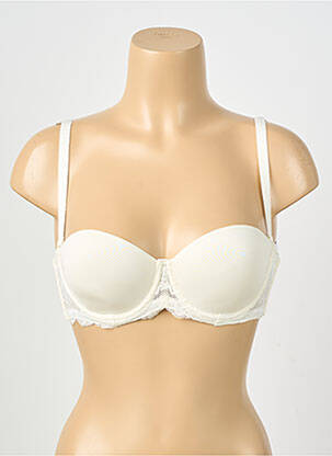 Sutien efect material satinat top sutien modelat bej SIMONE PERELE femeie