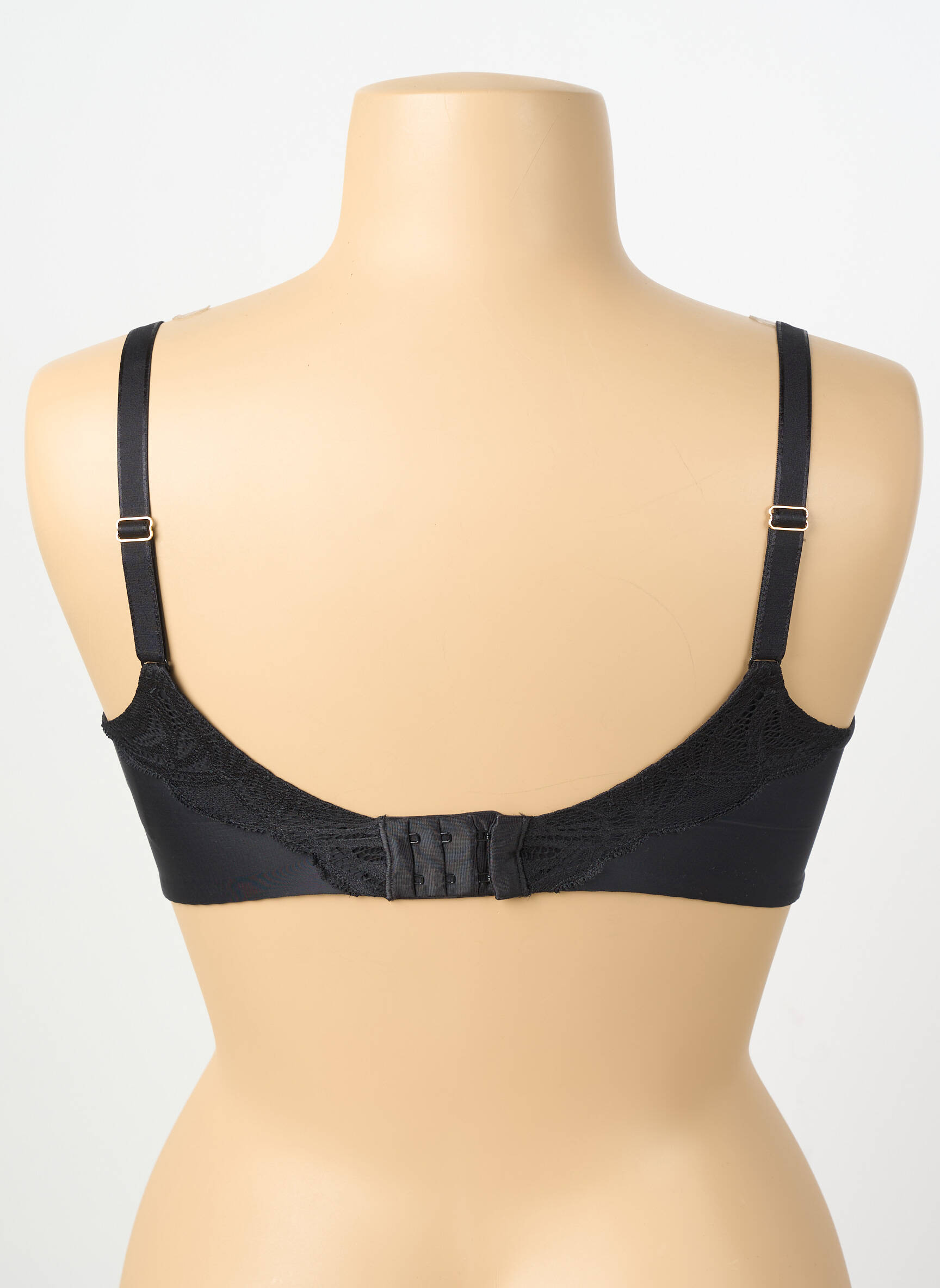 Sutien efect material satinat top sutien modelat negru FEMILET femeie