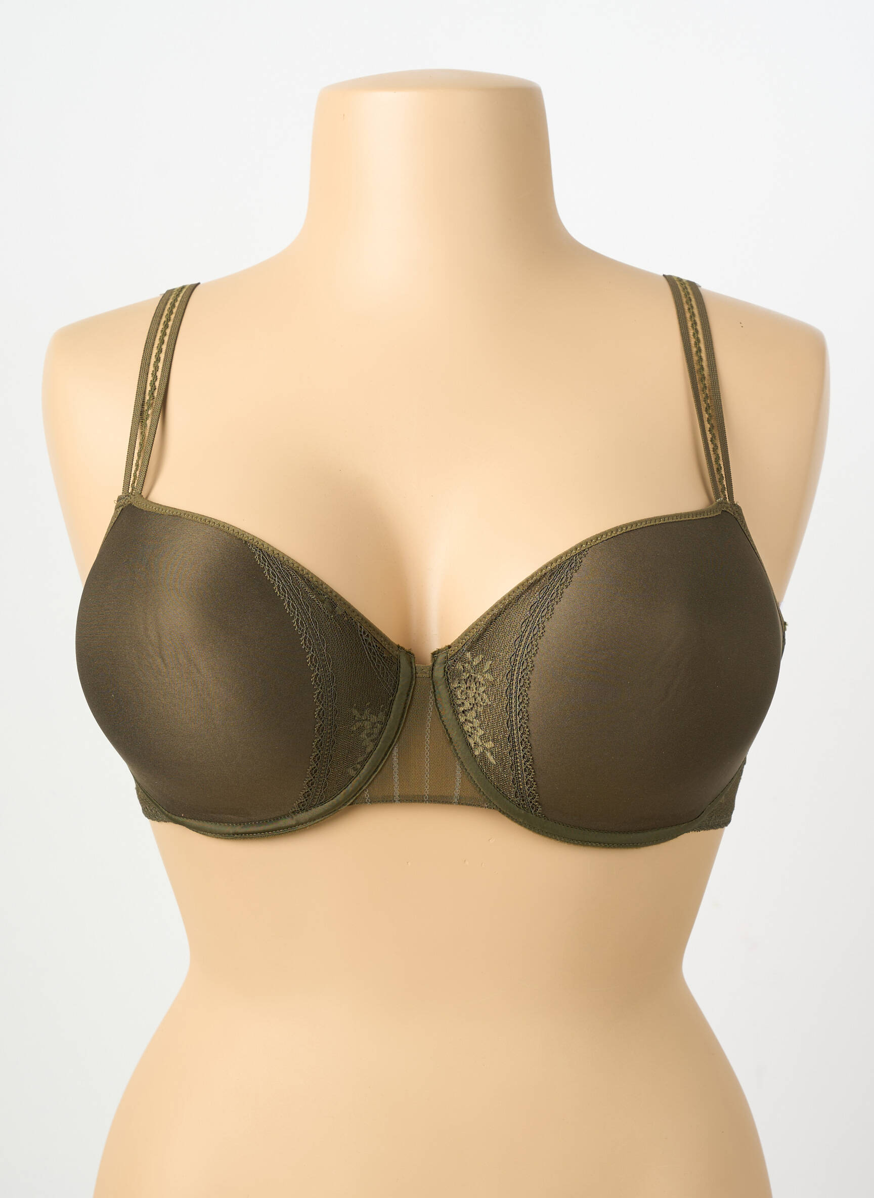 Sutien efect material satinat top sutien modelat verde PASSIONATA femeie