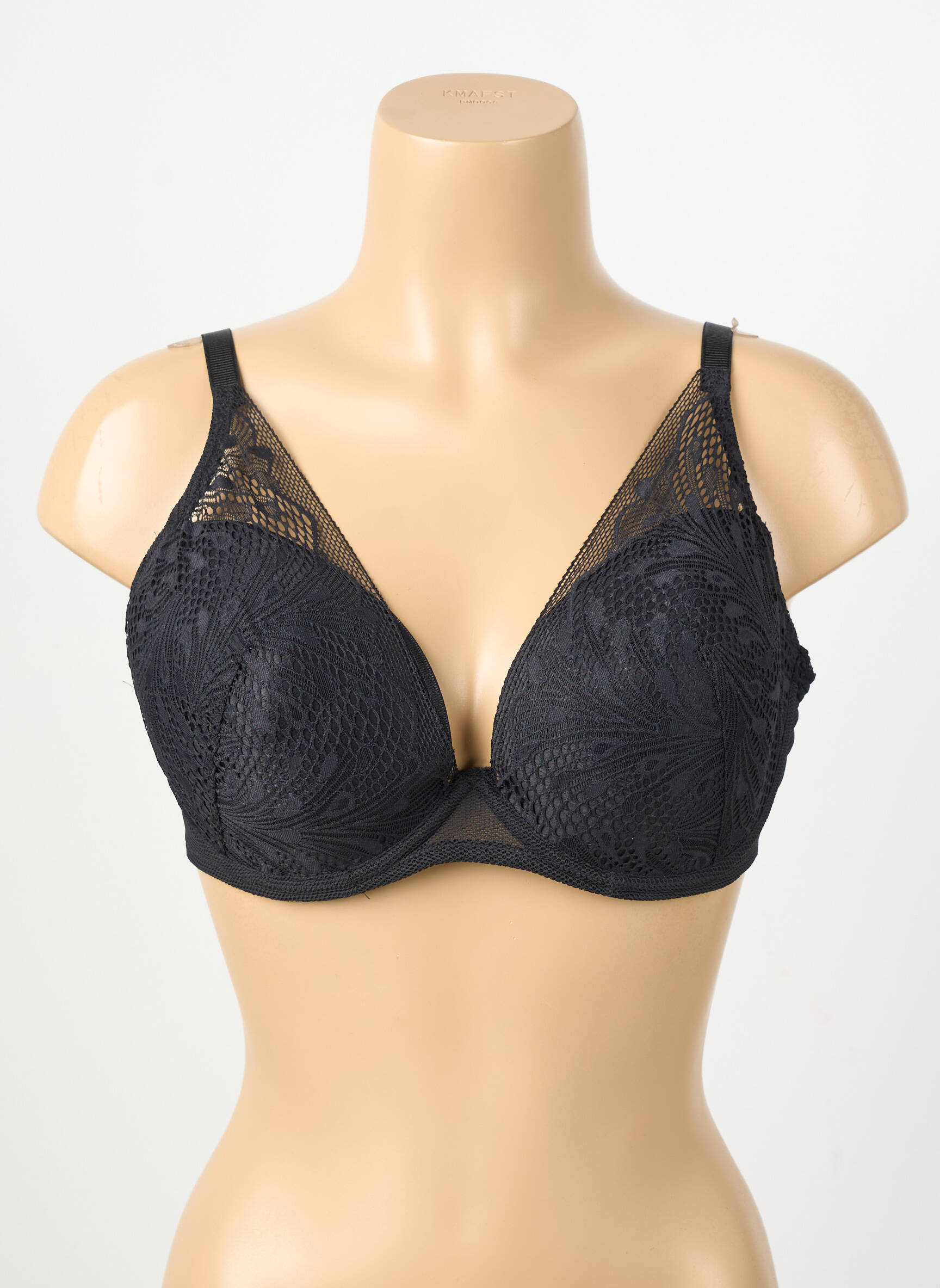 Sutien ușoară și transparentă top sutien modelat negru PASSIONATA femeie