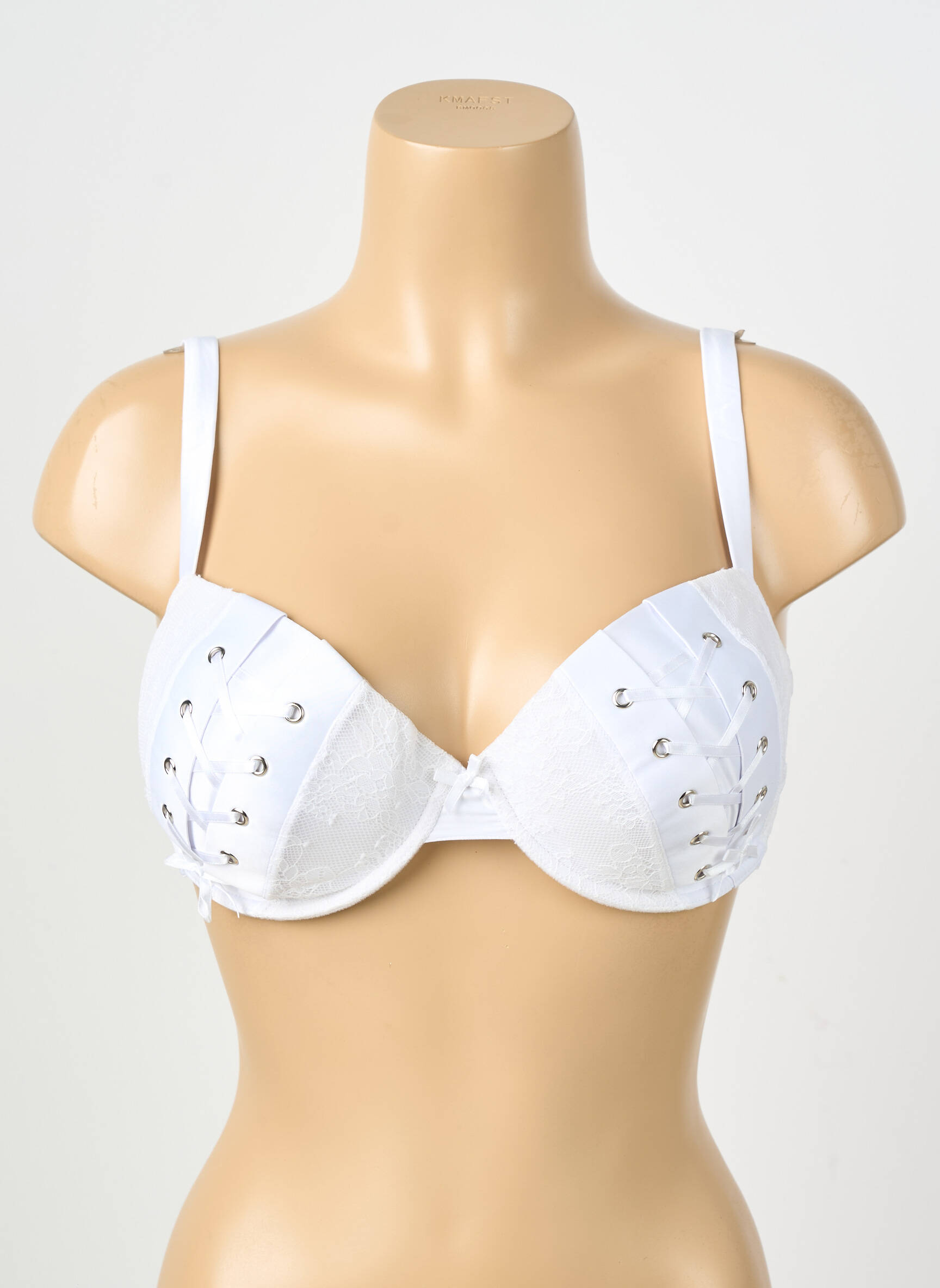 Sutien broderie top sutien modelat alb VALEGE femeie