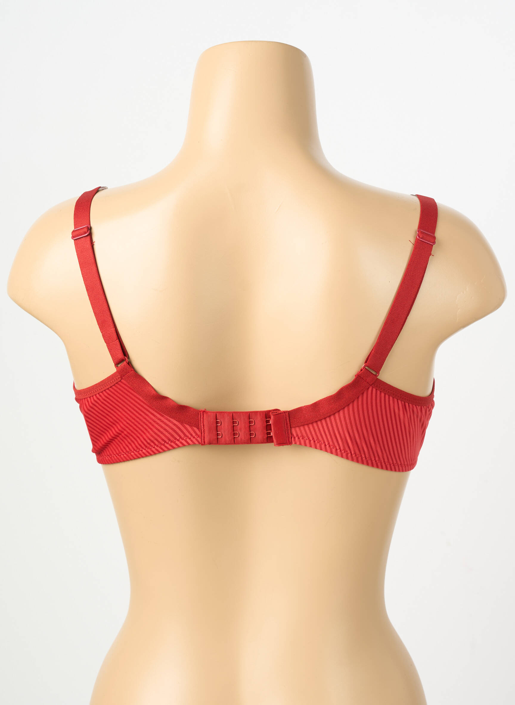 Sutien efect material satinat sutien cupe întregi cu decolteu înalt roșu PASSIONATA femeie