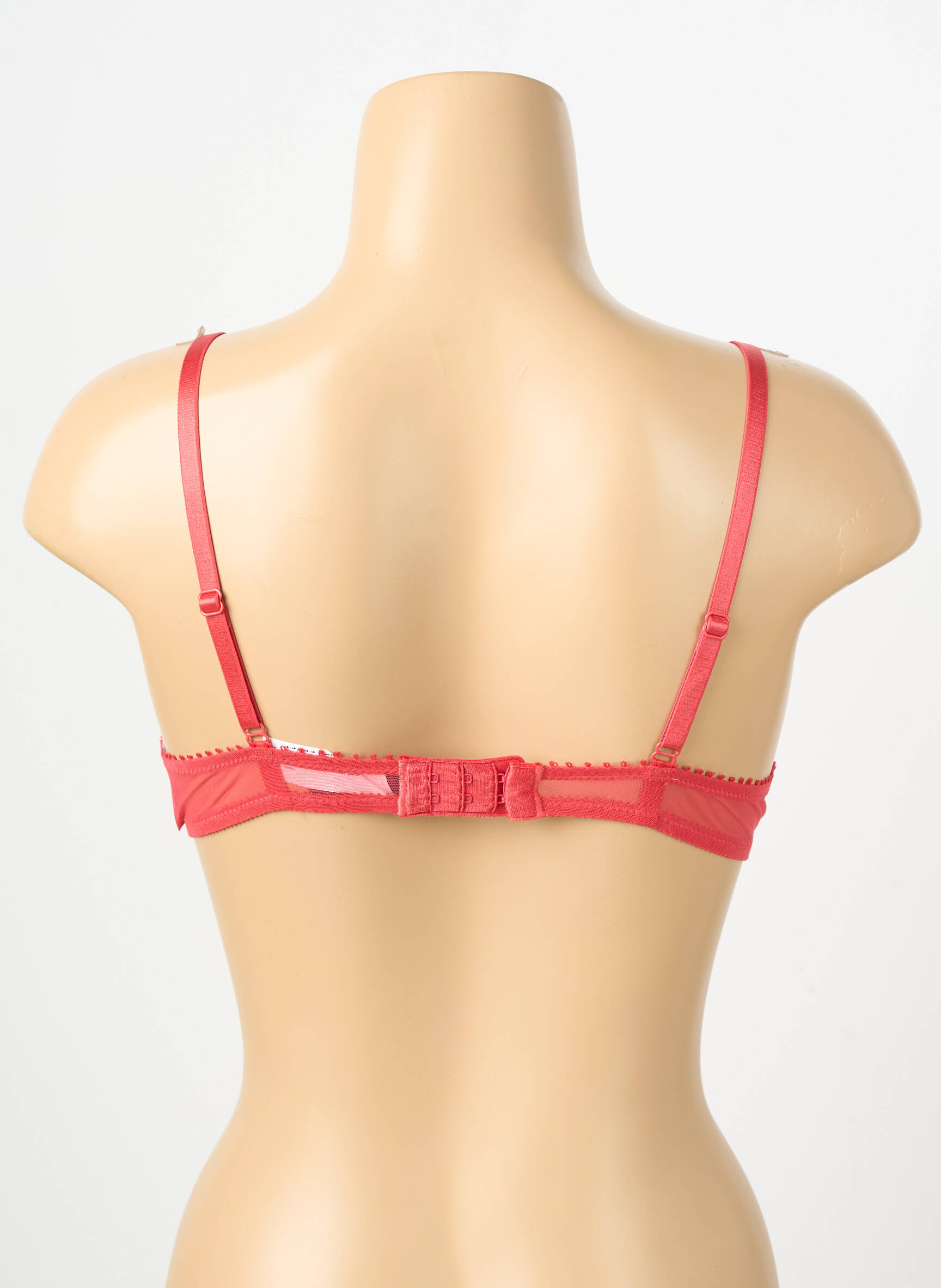 Sutien efect material satinat top sutien push-up roșu PASSIONATA femeie