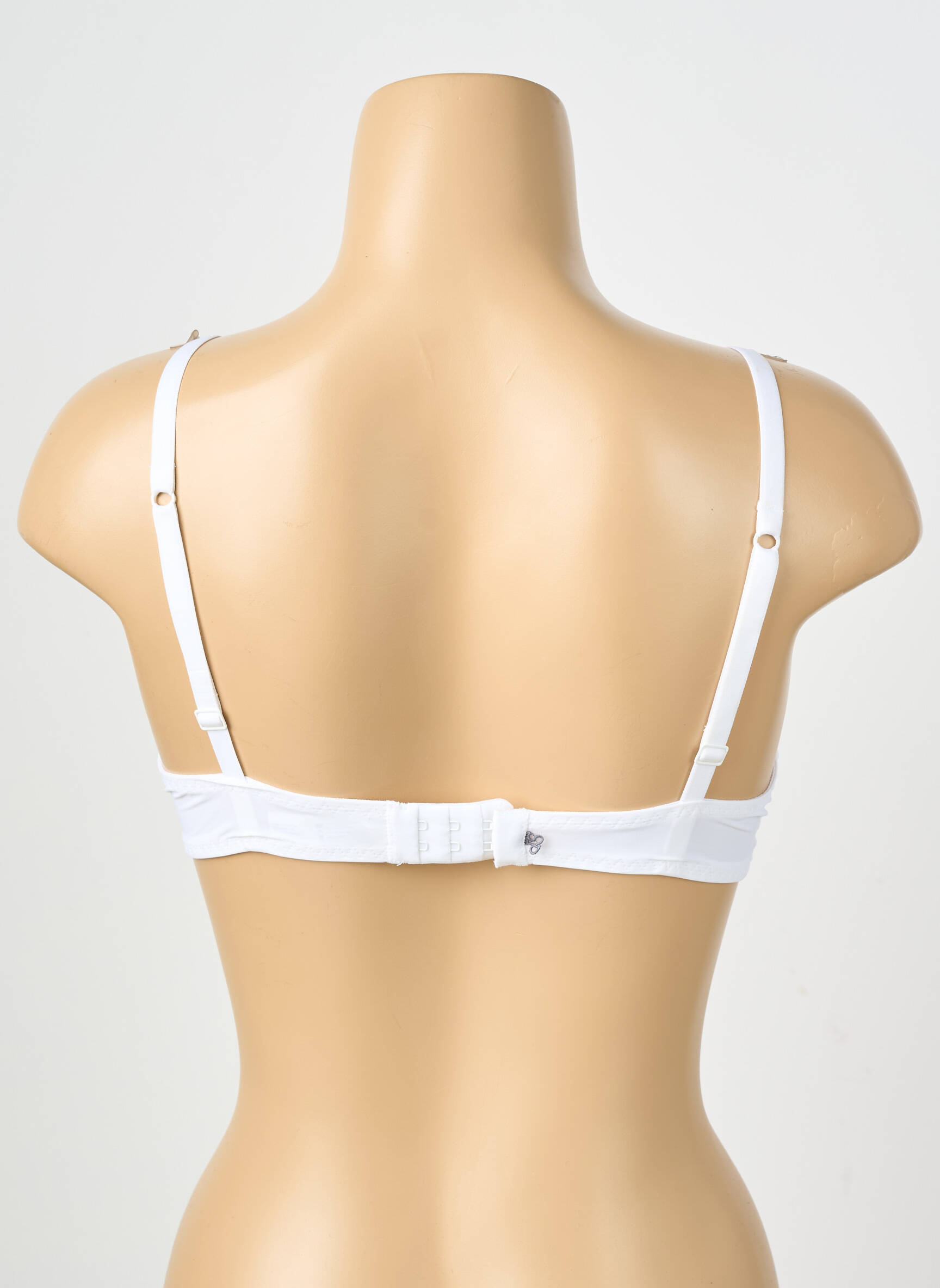 Sutien efect material satinat top sutien push-up alb SIMONE PERELE femeie