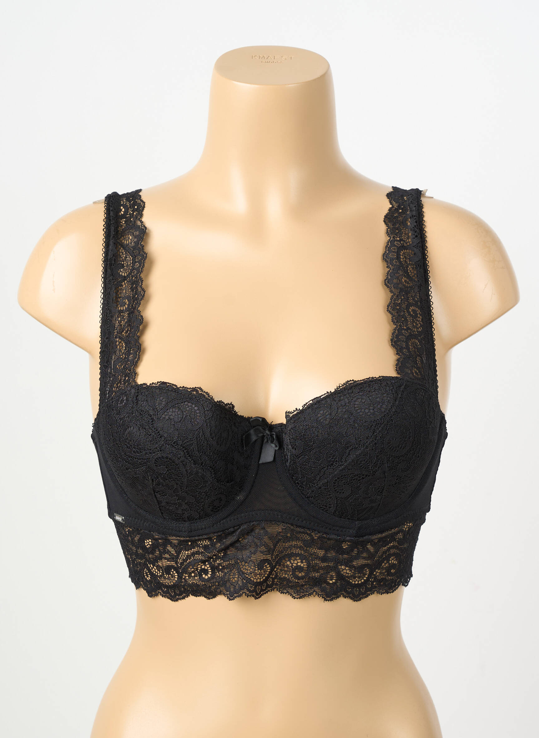 Sutien ușoară și transparentă top sutien modelat negru VALEGE femeie