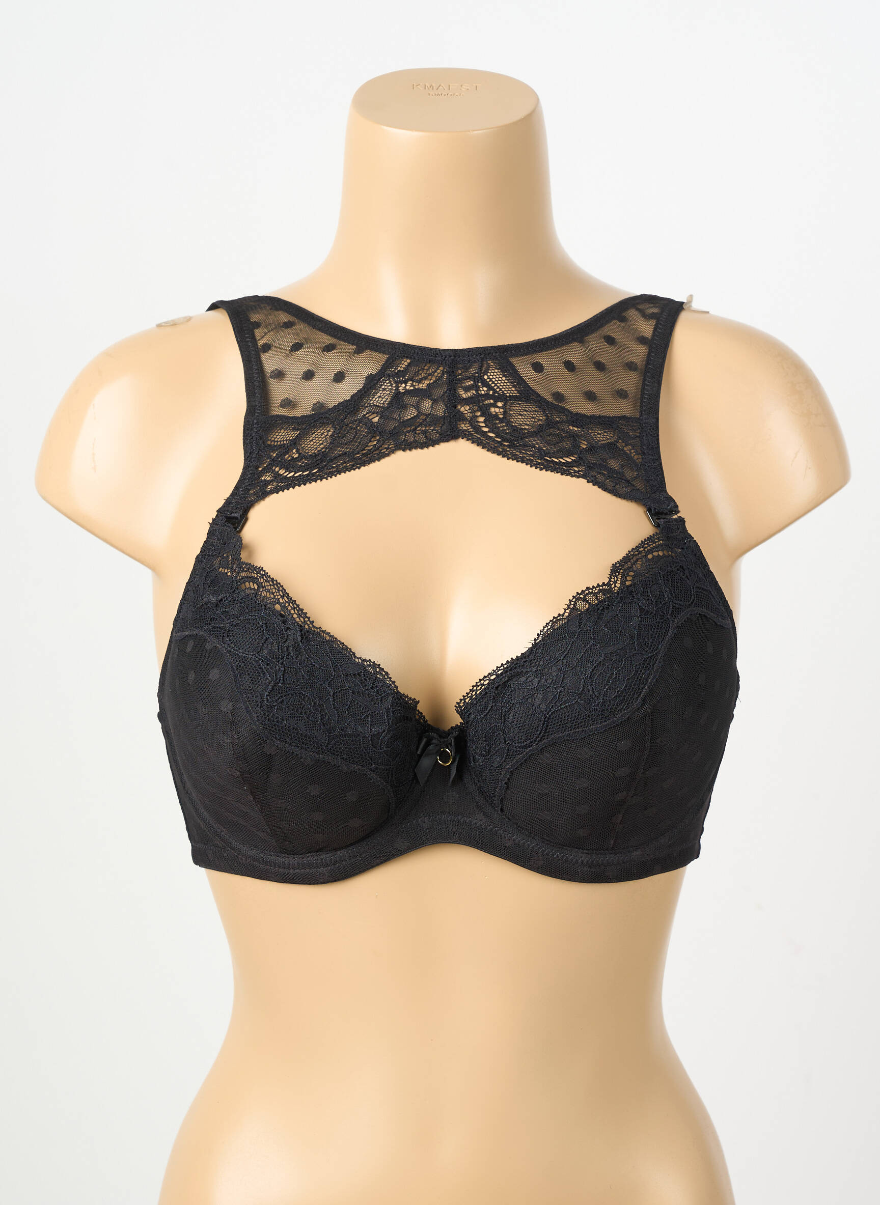 Sutien ușoară și transparentă top sutien modelat negru VALEGE femeie
