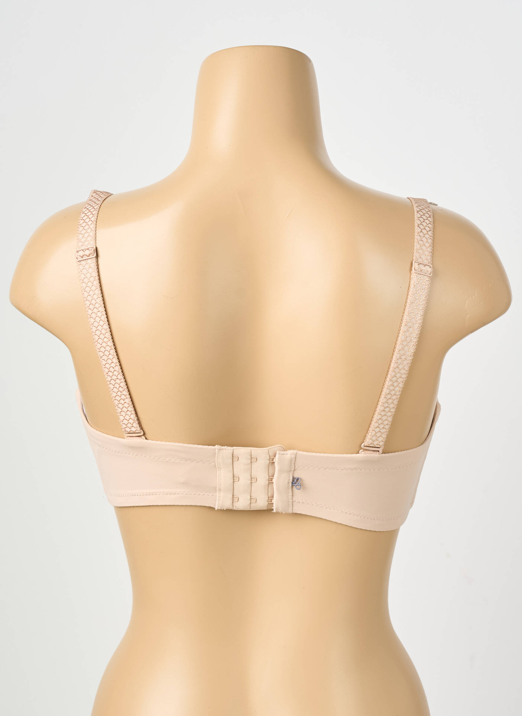 Sutien efect material satinat top sutien modelat culoare piersică SIMONE PERELE femeie