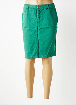 Fustă midi croială dreaptă verde COUTURIST femeie