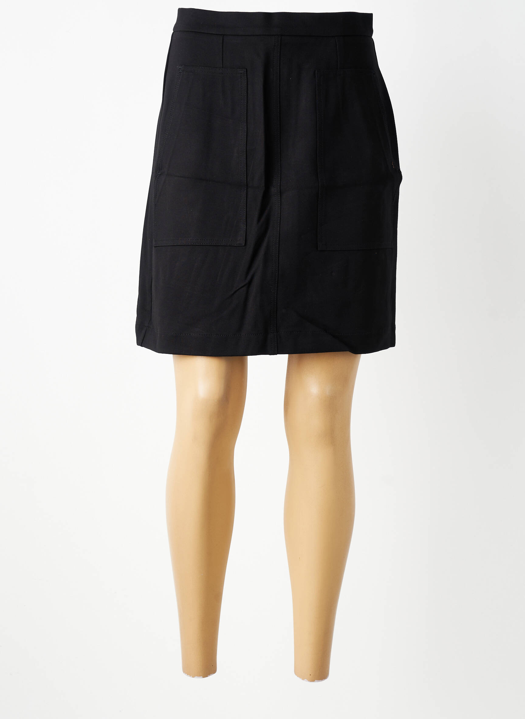 Fustă scurtă buzunare negru COUTURIST femeie