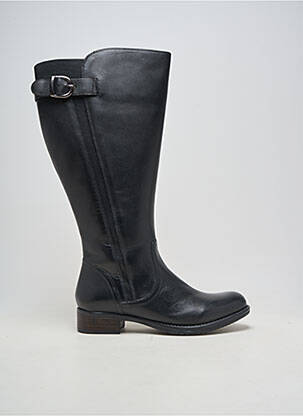 Cizme material neted toc plat până la 3 cm negru JJ FOOTWEAR femeie