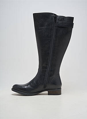 Cizme material neted toc plat până la 3 cm negru JJ FOOTWEAR femeie