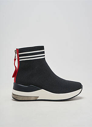 Adidași vârf rotund toc de 4 la 6 cm negru EXÉ femeie