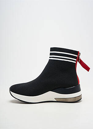 Adidași vârf rotund toc de 4 la 6 cm negru EXÉ femeie