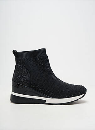 Botine/ghete vârf rotund toc de 4 la 6 cm negru EXÉ femeie