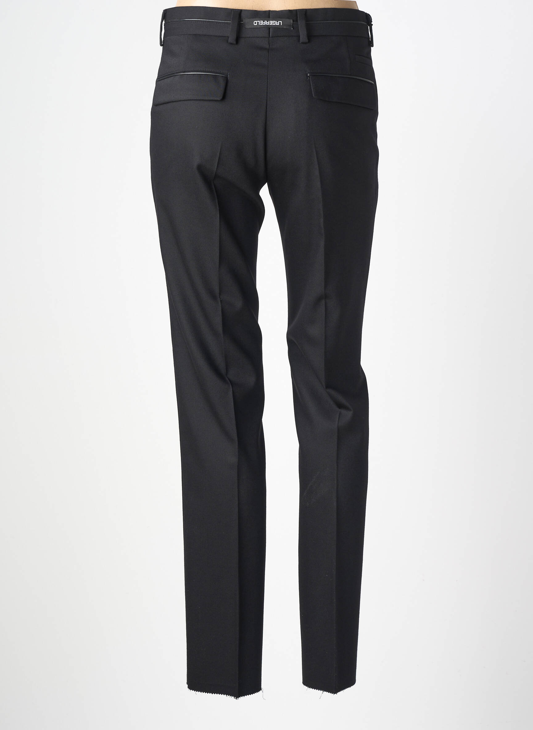 Pantalon slim talie cu cleme mărime normală negru KARL LAGERFELD bărbat