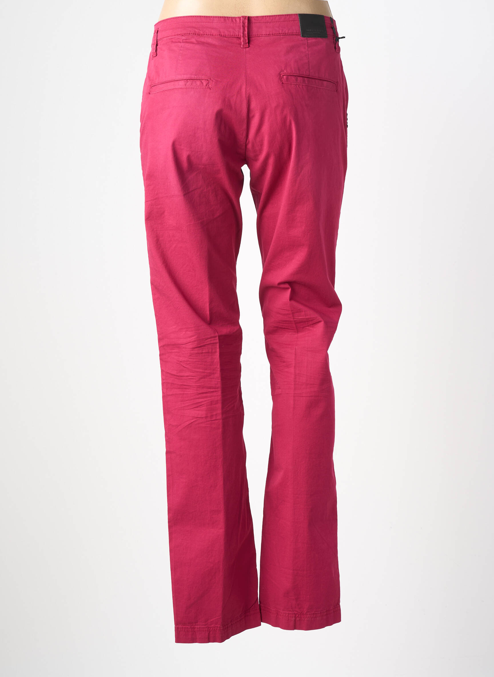 Pantalon chino închidere cu fermoar sub clapetă cu cârlig mărime normală roșu UNGARO bărbat
