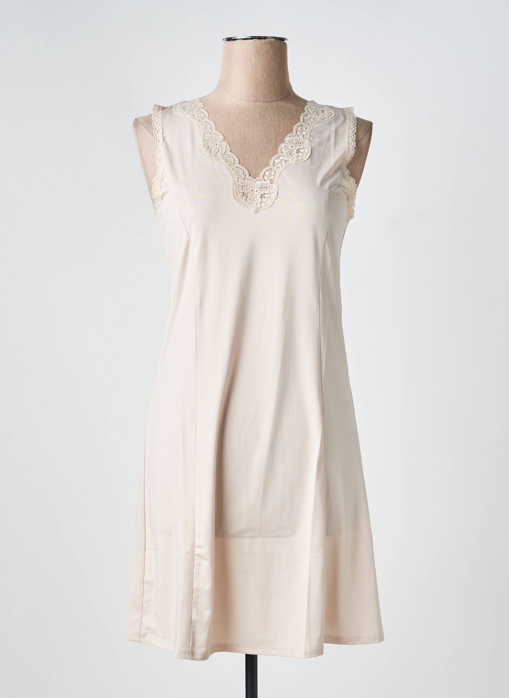 Jupon/fond de rochie elasticitate culoare piersică ROSE POMME femeie